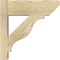 Ekena Millwork Funston Slat Rough Sawn Outlooker, Douglas Fir, 6"W x 16"D x 16"H OUT06X16X16FST06RDF - alternate 2